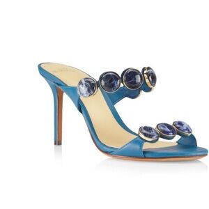 Alexandre Birman Rosie Embellished Leather Sandals